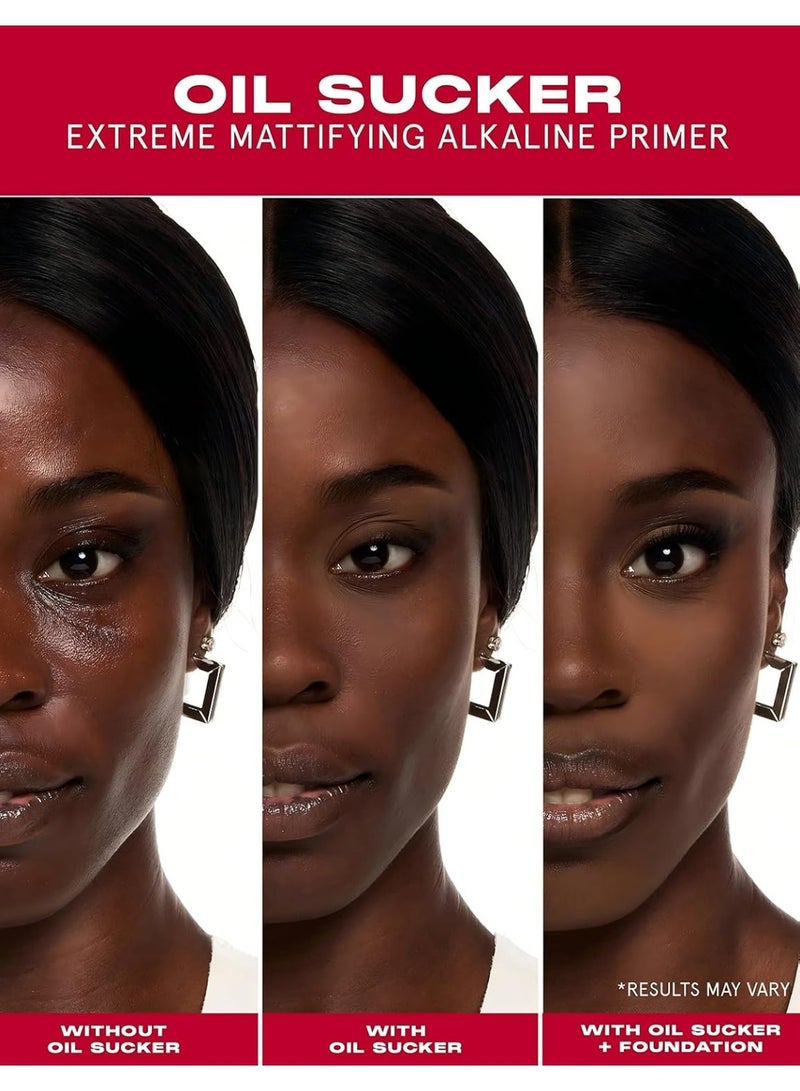 ONE SIZE Oil Sucker Extreme Mattifying Alkaline Primer – Long-Lasting Oil Control & Shine-Free Makeup Base (Original) - Image 5