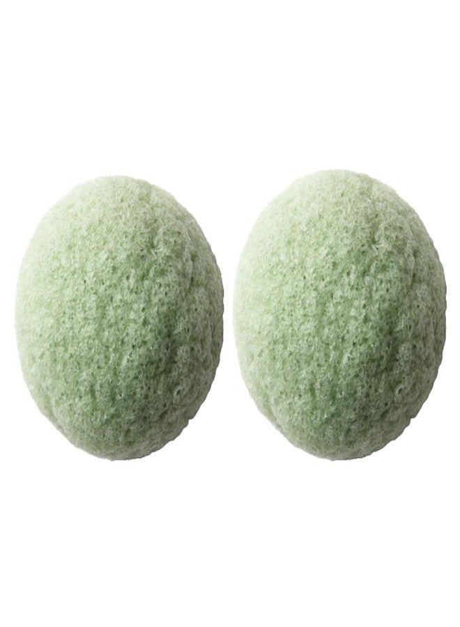 إيبينكا إسفنجة كونجاك طبيعية - عبوة من قطعتين - شاي أخضر - غسول ومنظف لطيف للوجه - للعناية بالبشرة - صنع في اليابان - Image 1