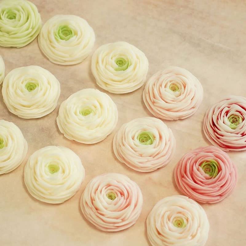 TOPYS Peony Flower Candle Mold, 3D Flower Handmade Soap Mould for Fondant Handmade Soap Lotion Bar Wax Casting Crayon Cake Ice Cream Clay Cake Decorating(2.4in) (TOPYS-20220901) - Image 5