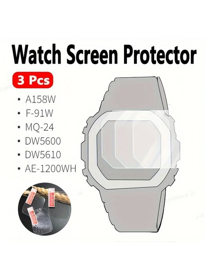 3 قطع حامي شاشة لساعة ذكية W 218H W800H، فيلم واضح عالي الوضوح مضاد للخدوش - Image 1
