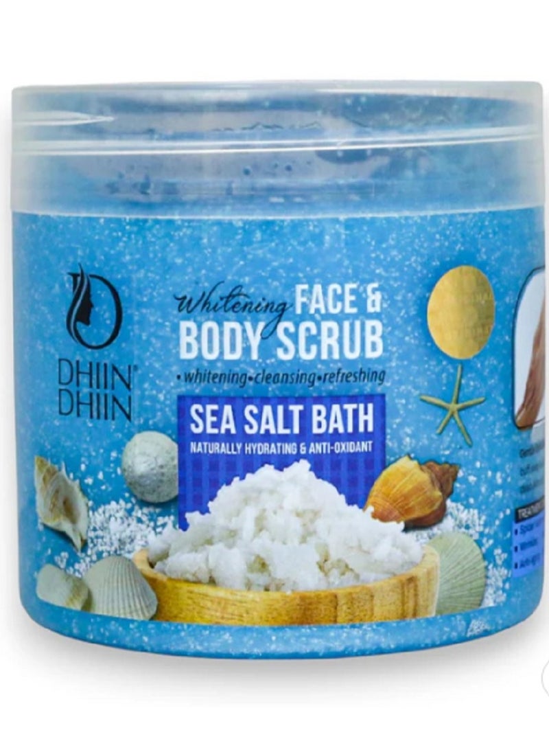 DHIN DHIN Dhiin Dhiin Whitening Sea Salt Bath Face & Body Scrub 500ml - Image 1