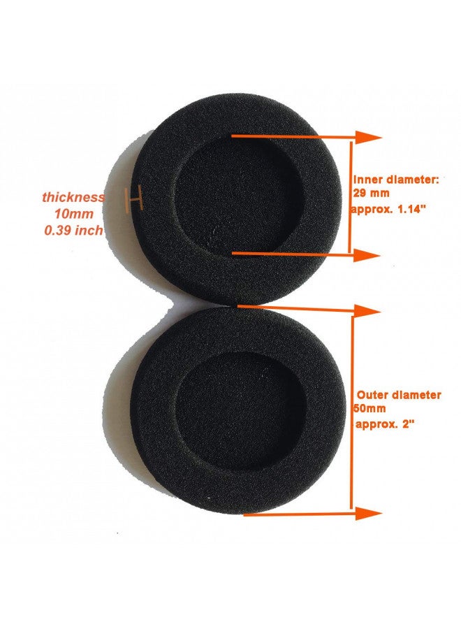 renensin 6pcs 2inch Earphone Sponge Foam Pads Cushions for Koss Porta Pro PP PX100 for Sony Sennheisers Philips Panasonic RP-HT21 AKG Headphones 50mm Foam Ear Pads  - Image 3