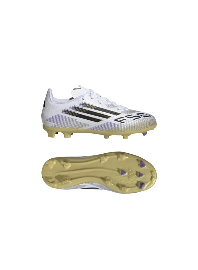 adidas Adidas F50 League Fg/Mg J U White Football/Soccer Shoes For Kids