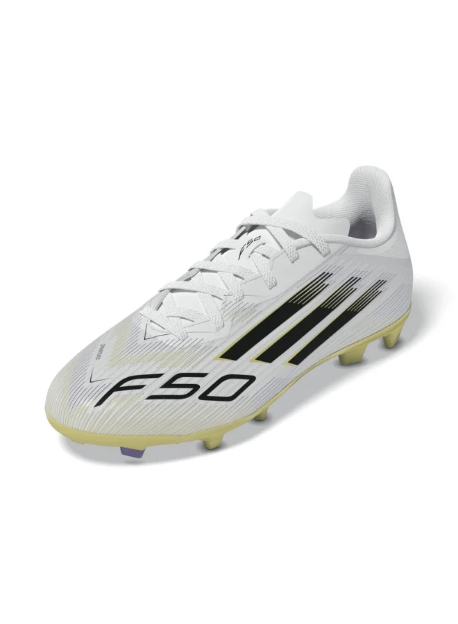 adidas Adidas F50 League Fg/Mg J U White Football/Soccer Shoes For Kids