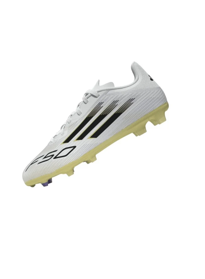 Adidas F50 League Fg/Mg J U White Football/Soccer Shoes For Kids