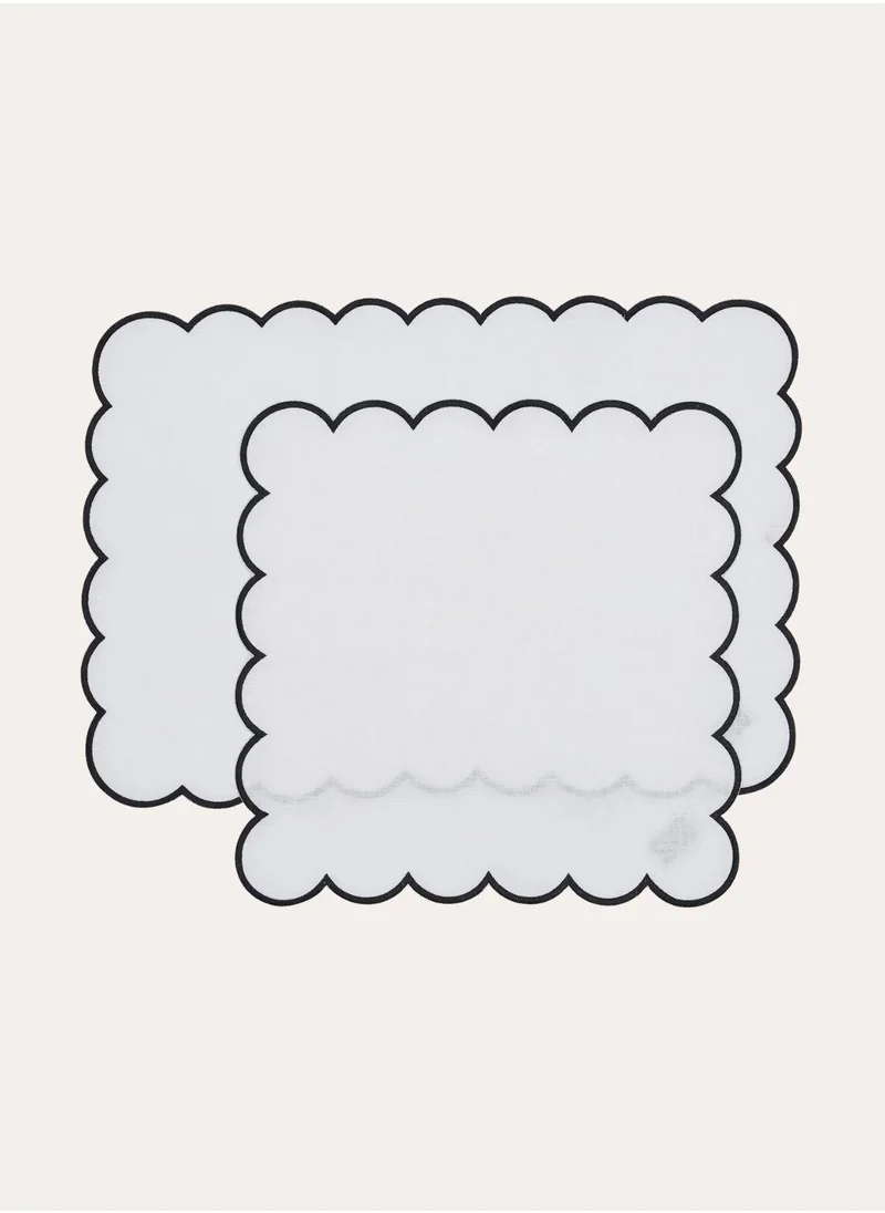The Saffron Souk Scalloped Napkin and Placemat Set