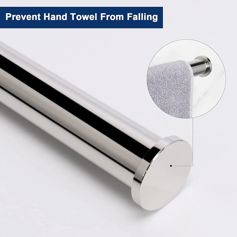 LUXIUR Towel Hanger for Wash Basin, Bathroom and Kitchen Sink Stand, 304 Grade Stainless Steel Towel Ring, Napkin Holder, Chrome Finish - Image 5