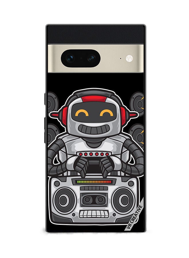 VR CREATIVE Protective Case Cover For Google Pixel 7 Speaker Monkey Design Multicolour - Image 1