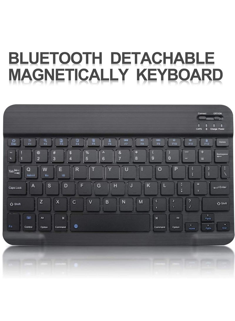 Keyboard Case for iPad Air 4th Generation 10.9 2020 with Pencil Holder,PU Leather Auto Wake/Sleep Smart Cover with BT Detachable Keyboard,Compatible with iPad 10.9 inch/Pro 11 inch -Black - Image 2