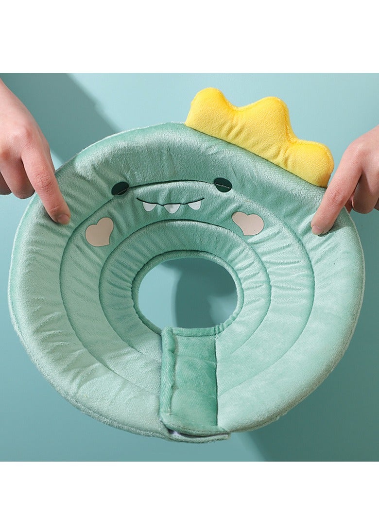 Cat Dog Cone Collar,Adjustable Cat Cone Collar To Stop Licking After Surgery,Elizabethan Collars For Pets,Protection Cone Neck Recovery Collar,For Dogs Cats Puppies Rabbits Wound Healing Protective After Surgery(Dinosaur) - Image 4