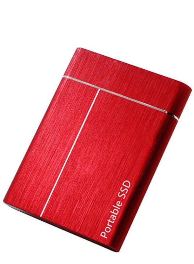 Portable Ssd Mobile Solid State Drive, External Hard Drive Usb3.1 Type C, Mini 1Tb Expansion Hard Drive. Suitable for Desktop, ​Notebook, Mac, Ps4, Etc,Red  - Image 1