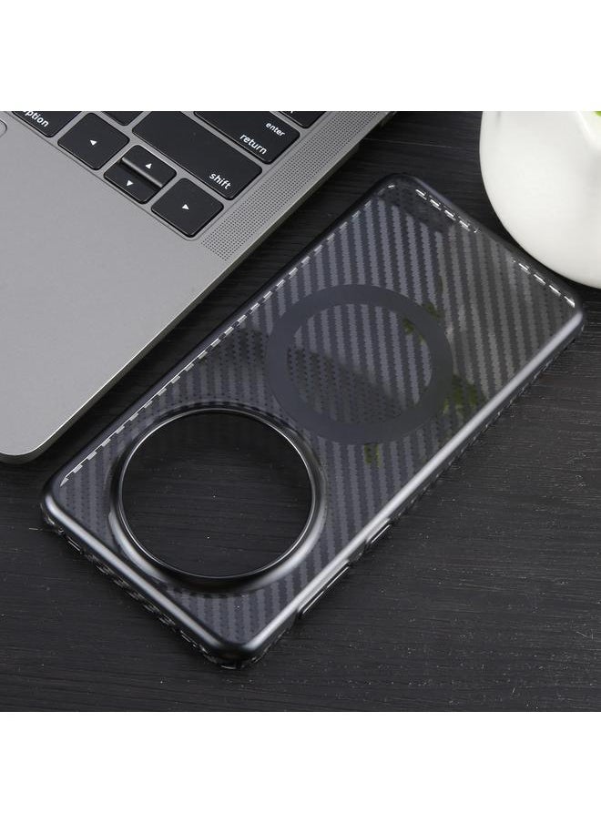 Zaboon - Case For Huawei Mate 60 6D Plated Carbon Fiber Clear Magsafe PC Phone Case - Image 1