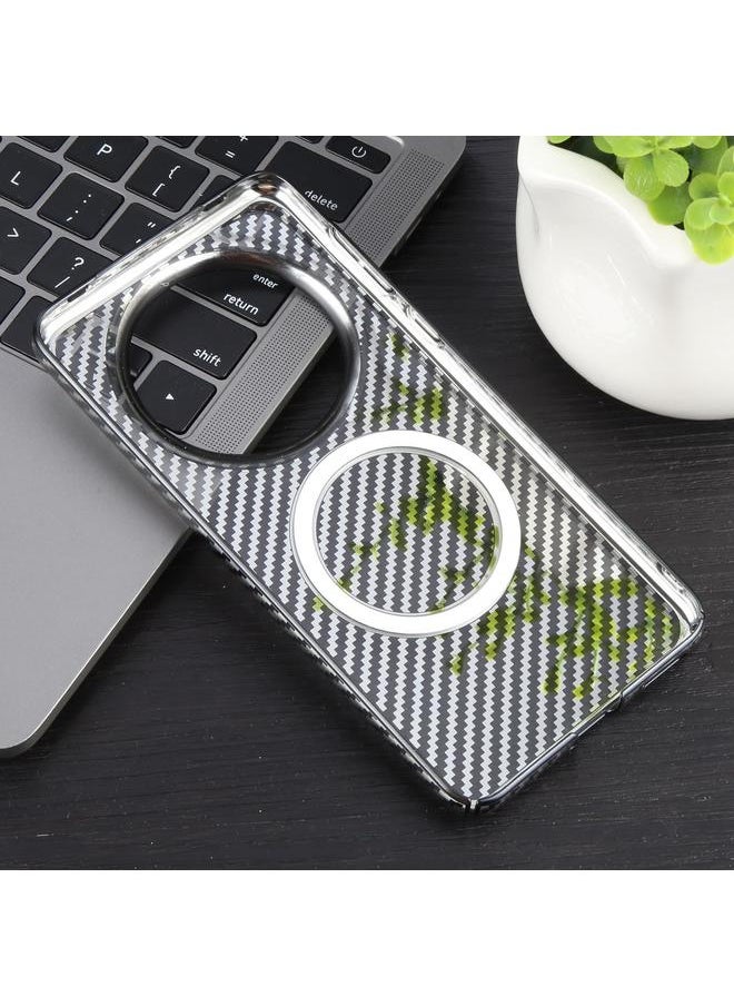 Zaboon - Case For Huawei Mate 60 6D Plated Carbon Fiber Clear Magsafe PC Phone Case - Image 1