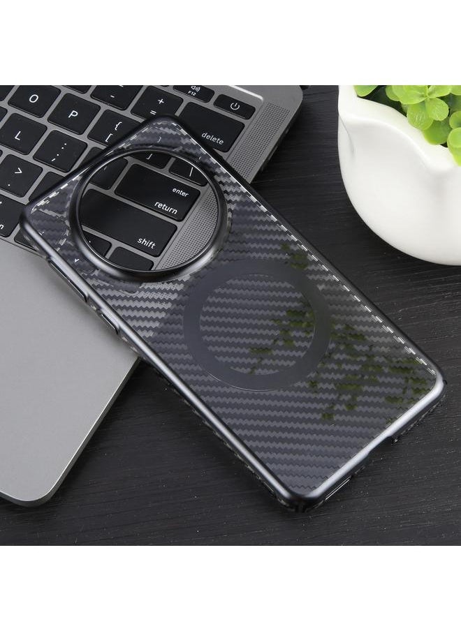 Zaboon - Case For Huawei Mate 60 6D Plated Carbon Fiber Clear Magsafe PC Phone Case - Image 1