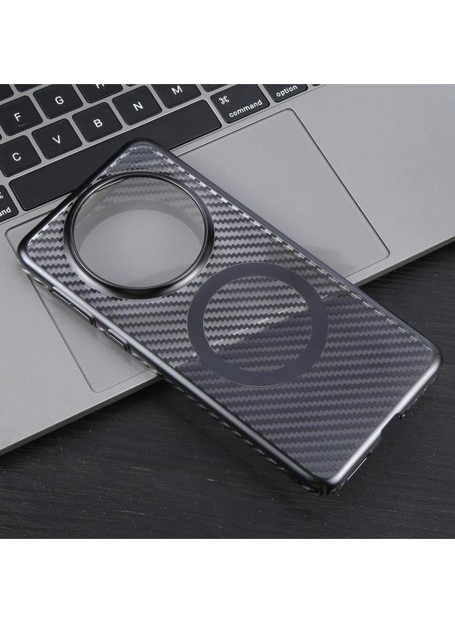 Zaboon - Case For Huawei Mate 60 6D Plated Carbon Fiber Clear Magsafe PC Phone Case - Image 1