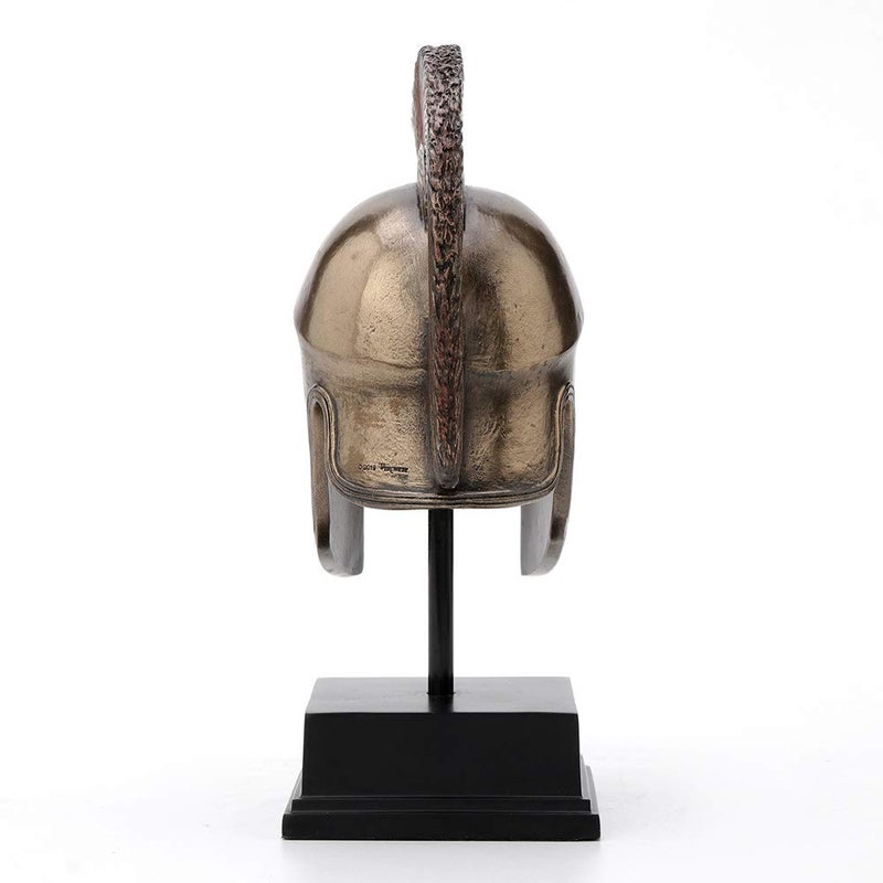 Veronese Design 8 1/4 Inch Spartan Hoplite Helmet Display Cold Cast Resin Bronze Finish Sculpture Tabletop Decoration - Image 3