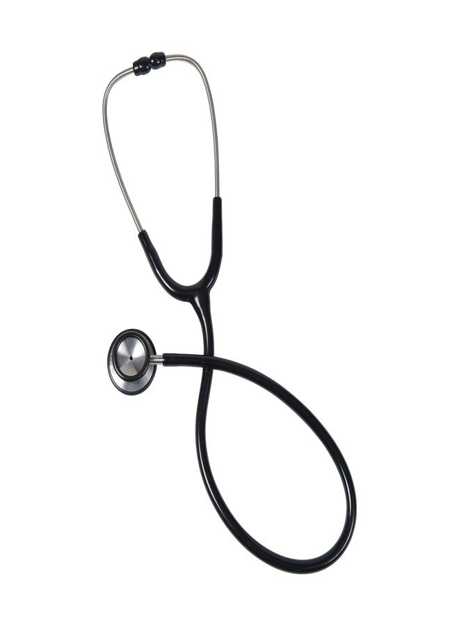MABIS Stethoscope, Adult with Infant Bell, Diaphragm, Stainless Steel Chest piece, Dual Binaural and 22 Inch Tubing with 2 Extra sets of Ear tips, Black - Image 1