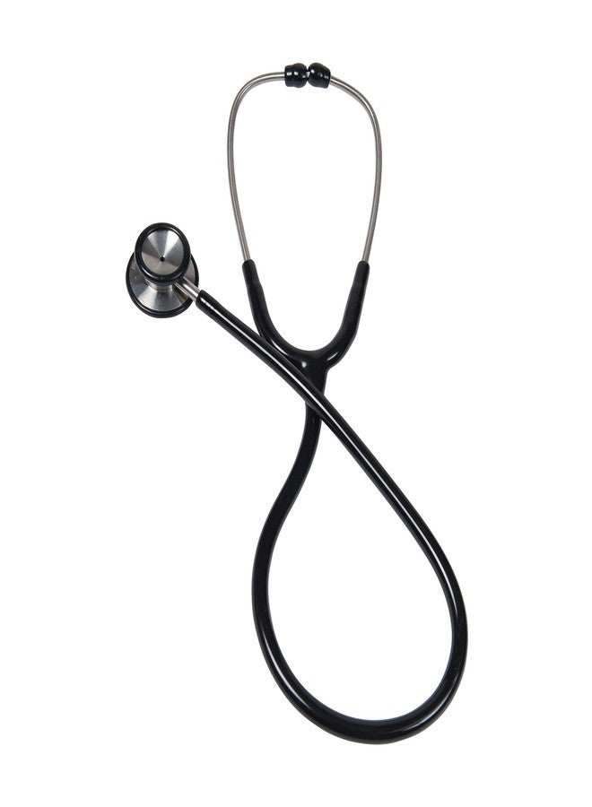 MABIS Stethoscope, Adult with Infant Bell, Diaphragm, Stainless Steel Chest piece, Dual Binaural and 22 Inch Tubing with 2 Extra sets of Ear tips, Black - Image 3