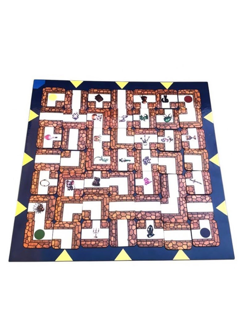 Maze Board Game, Race to Find Treasures Inside a Moving Maze, Family Strategy Game with Maze Cards - Image 2