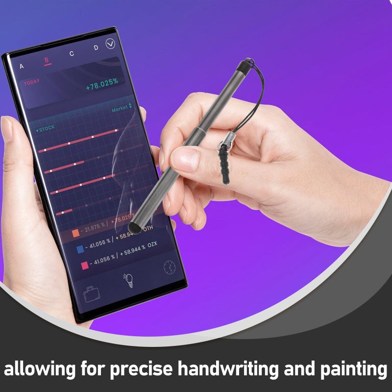 Thin Telescopic Capacitive Stylus Pen High Sensitivity Portable for Phone Tablet - Image 4