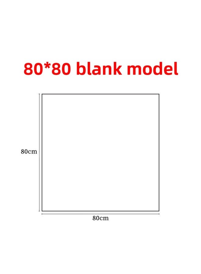 Disposable Plastic Tablecloth Catering Special Lobster Hot Pot Takeaway Waterproof And Oil-proof Independent Packaging Table Mat Printed Logo-Color:Blank (80*80)-Specifications:Ordinary Independent Packaging  - Image 1