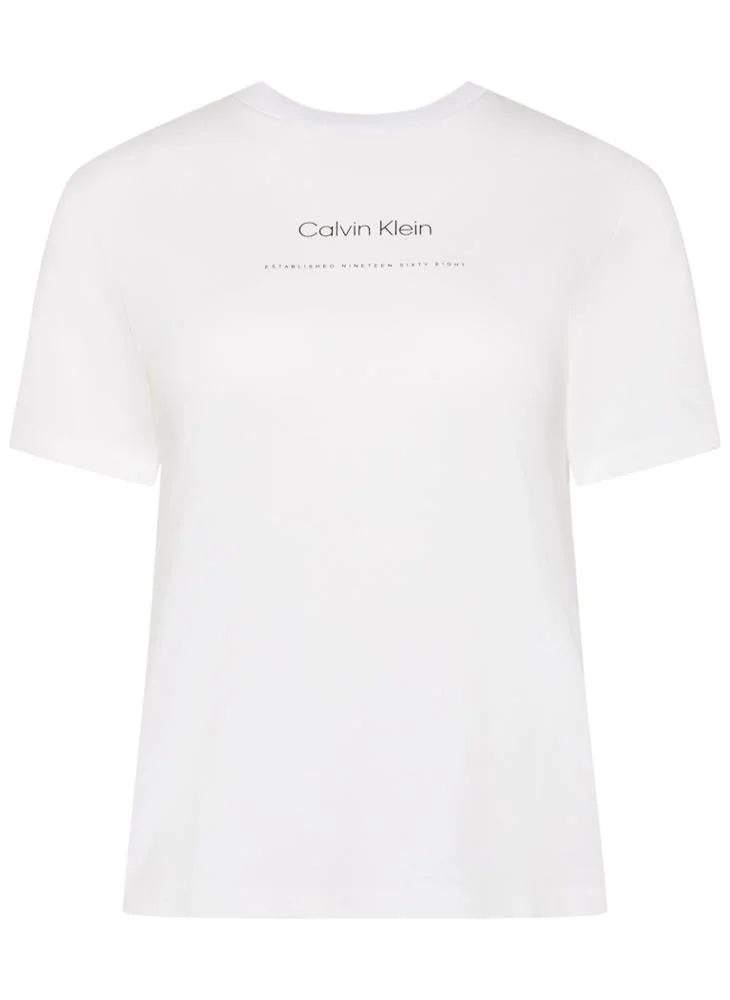 Calvin Klein Jeans  Casual Multi Logo Classic T-Shirt for Women | Best Price UAE