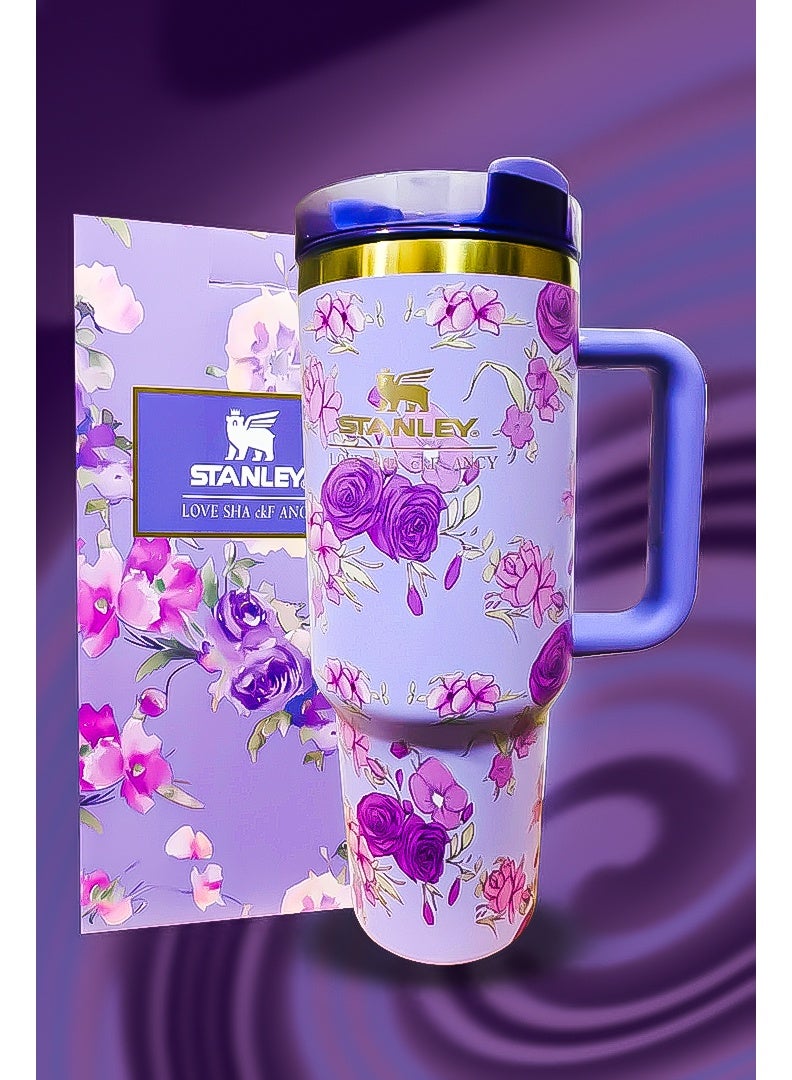 Stanley 40oz Tumbler – Stainless Steel Travel Mug with Reusable Straw | Double-Wall Insulated to Keep Drinks Hot for 16 Hours & Cold for 24 Hours | Leak-Resistant FlowState Lid | BPA-Free, Dishwasher Safe & Eco-Friendly | Slim Car Cup Holder Fit & Ergonomic Handle for Work, Home & Travel - Image 2