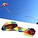 C Comcrosfly Rainbow Kite Tube Tail Outdoor Windsock with Connector 65Feet Kite Tail - Image 3