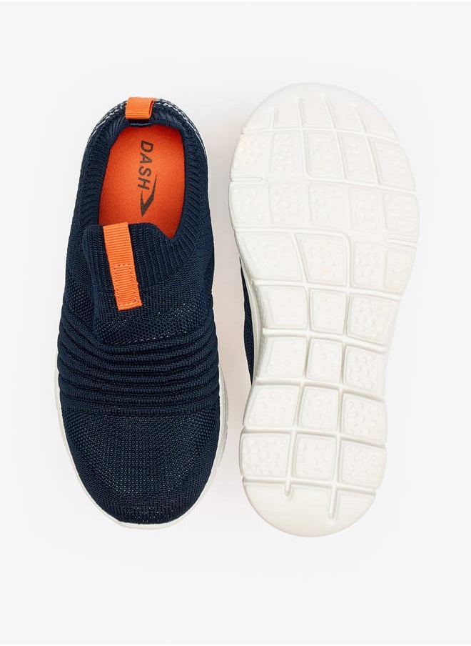 Dash Boys Textured Slip-On Lightweight Sports Shoes  - Image 4
