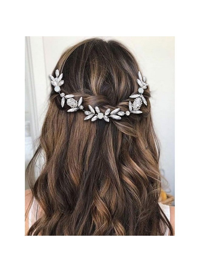 إيز ديلي غطاء رأس زفاف من الكريستال من Easedaily، مشط شعر للعروس من أحجار الراين الفضية، إكسسوارات شعر لحفلات التخرج للنساء - Image 1