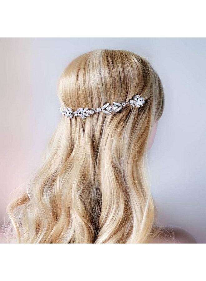 إيز ديلي غطاء رأس زفاف من الكريستال من Easedaily، مشط شعر للعروس من أحجار الراين الفضية، إكسسوارات شعر لحفلات التخرج للنساء - Image 3