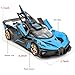 BDTCTK 132 Bugatti Bolide Sports Model Car Zinc Alloy Pull Back Toy Car with Sound and Light for Kids Boy Girl GiftBlue - Image 4