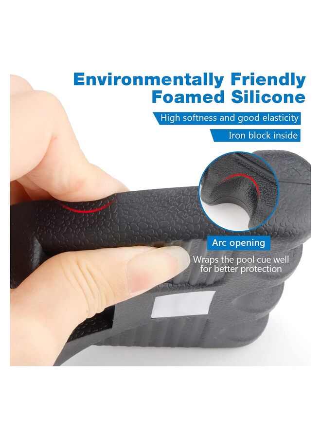 Cue Rest Cue Stick Holder, Portable Weighted Billiard Cue Rack with Chalk Holder, Pool Cue Holder (3 Holes) - Image 4