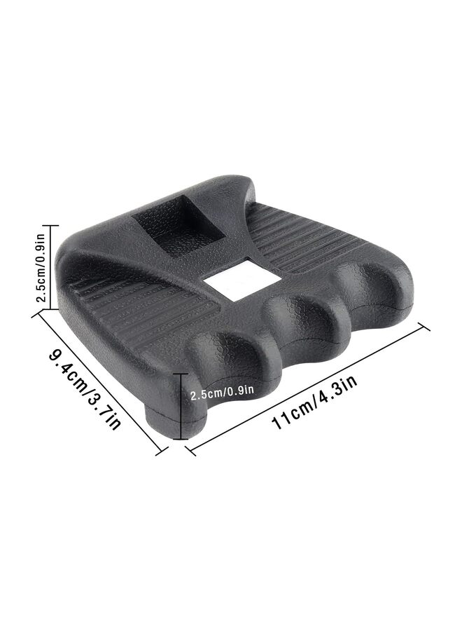 Cue Rest Cue Stick Holder, Portable Weighted Billiard Cue Rack with Chalk Holder, Pool Cue Holder (3 Holes) - Image 2