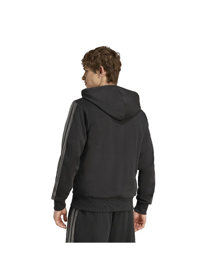 Adidas M Ess Hld Fz Hd Black Training Track Tops For Men XS - Image 3