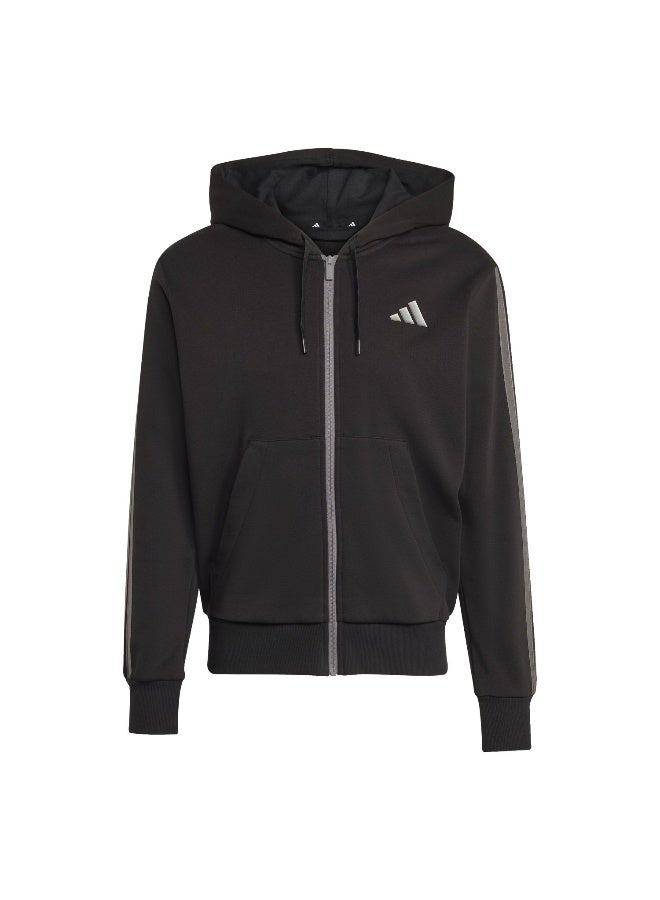 Adidas M Ess Hld Fz Hd Black Training Track Tops For Men XS - Image 1