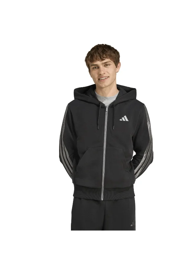 Adidas M Ess Hld Fz Hd Black Training Track Tops For Men XS