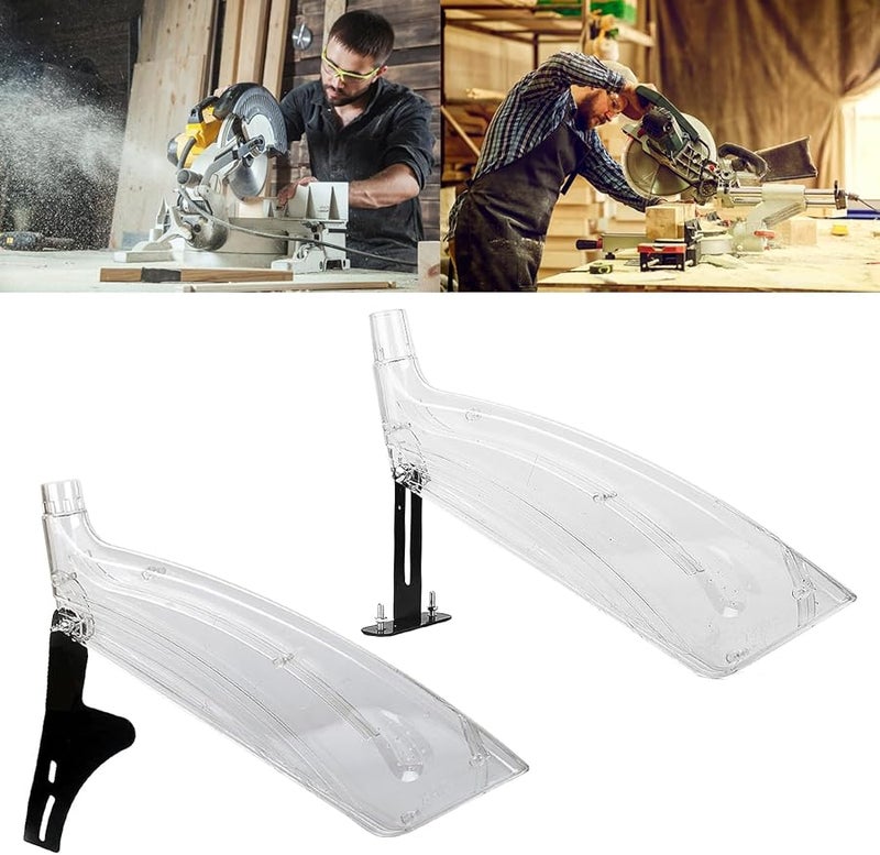 Size B Clear Table Saw Protective Cover 12 Inch Plastic Guard For Workroom Clean And Safe - Image 3