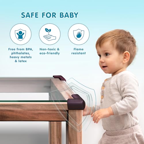 Supples Amazon Brand - Supples Baby Proofing Pre-Taped Corner Guards | Brown | Pack of 20 | Babyproof Foam Protectors for Sharp Corners | Non-Toxic, BPA Free | Tested As Per is 9873 Standards - Image 2
