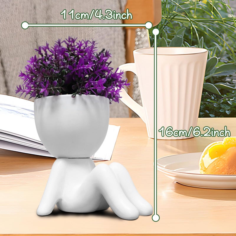 Zerzsy Mini Succulent Plant - Plants Gift - Cute Desktop Decoration Desk Decorations for Women Office - Potted Small Fake Plants for Indoor Decoration-Set of 1 - Image 3