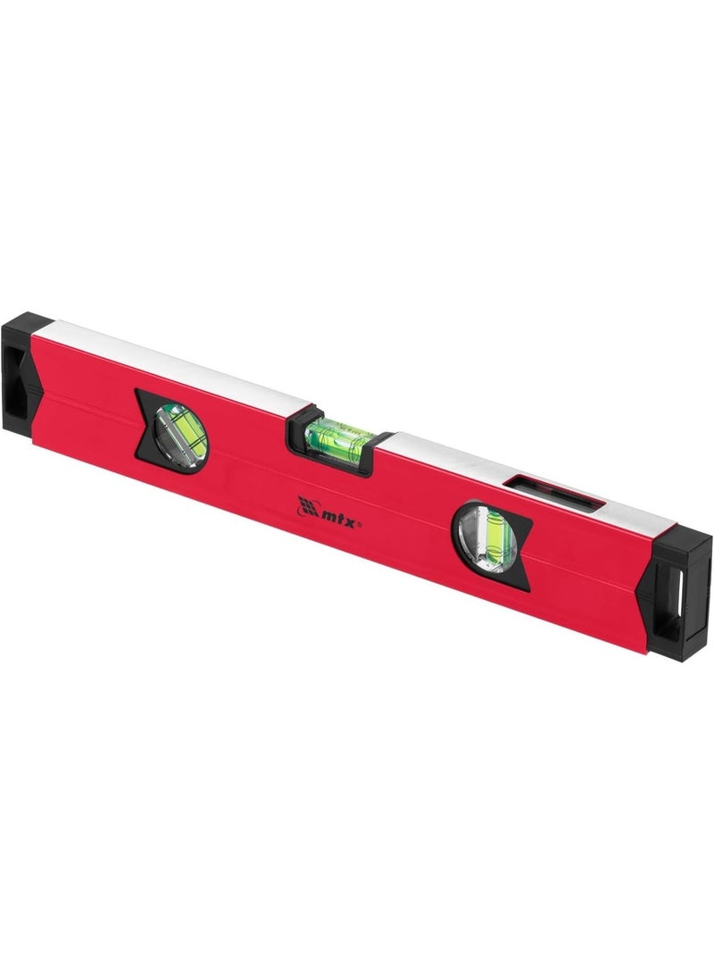 إم تي إكس مقياس المستوى المغناطيسي من الألومنيوم MTX، مطحون، 3 فتحات (مرآة واحدة)، مقوى (400 مم) - Image 3