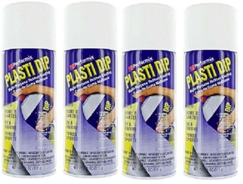 Plasti Dip Performix 11207 White Rubber Spray 4 Pack - Image 5