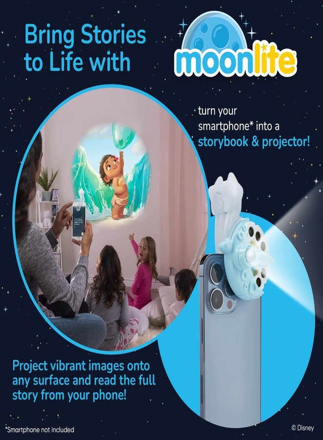 Moonlite Mini Projector with 4 Disney Princess Stories Edition - A New Way to Read Stories Together - 4 Digital Stories with Light Projector - Disney Princess Toys and Gifts for Kids Ages 1 and Up - Image 2