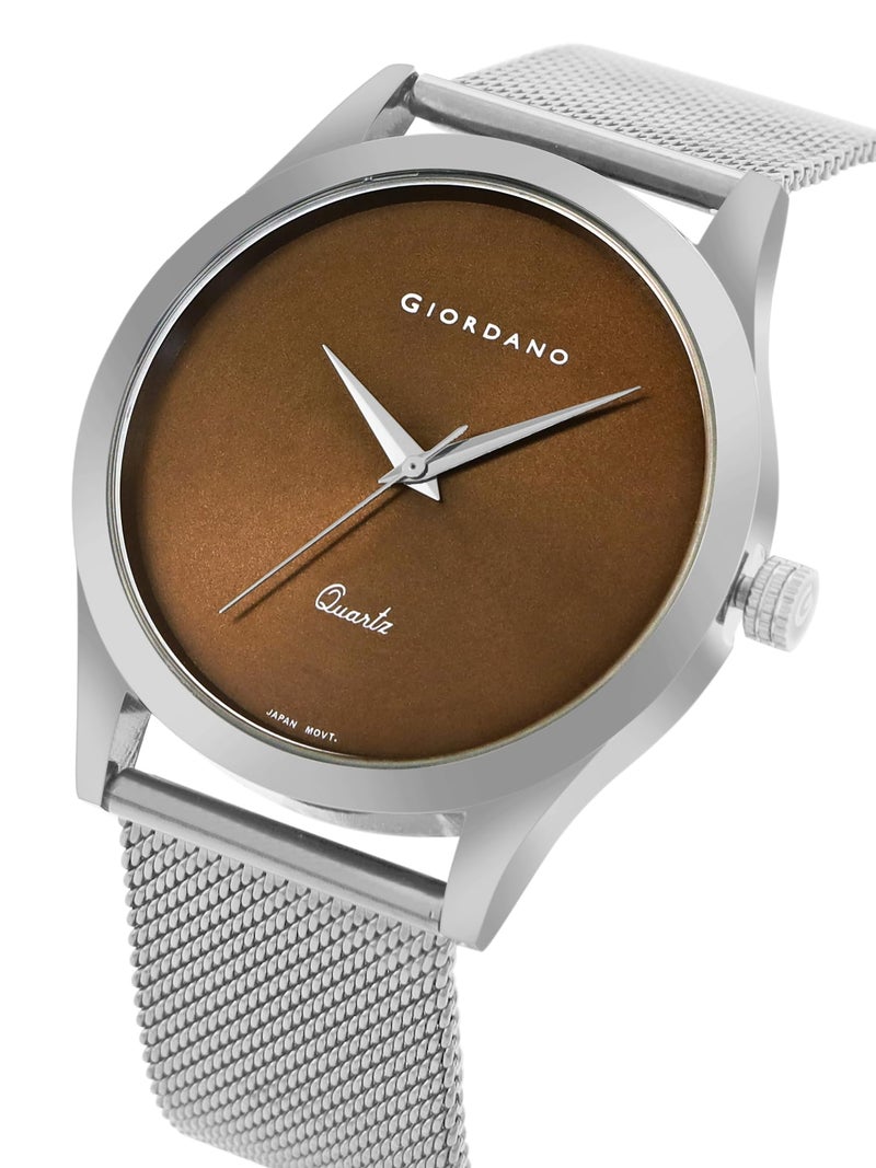 Giordano Analog Watch for Men Stylish Metal Strap| 3 Hands Mechanism with Water Resistant Wrist Watch GZ-50111 - Image 3