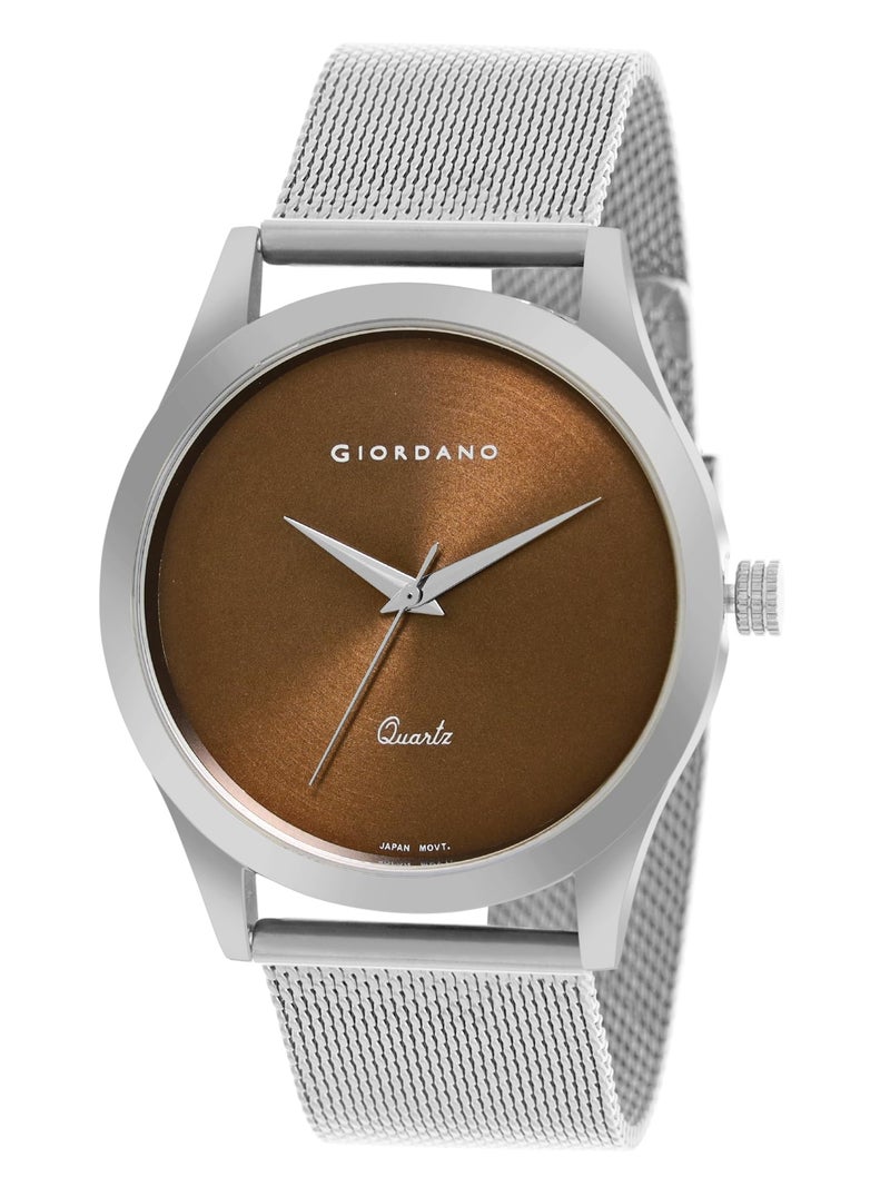 Giordano Analog Watch for Men Stylish Metal Strap| 3 Hands Mechanism with Water Resistant Wrist Watch GZ-50111 - Image 1