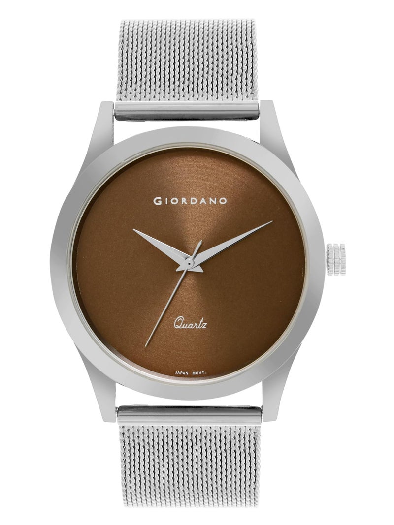 Giordano Analog Watch for Men Stylish Metal Strap| 3 Hands Mechanism with Water Resistant Wrist Watch GZ-50111 - Image 2