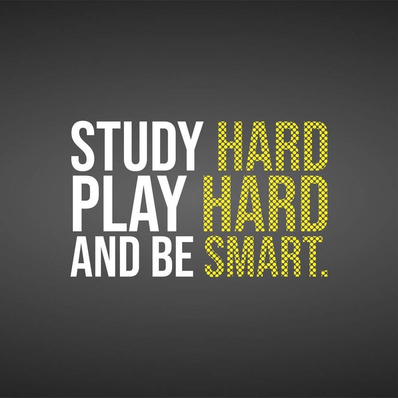 5 Ace study hard play hard |Motivational quotes|Inspirational quotes|Gym Poster| wall sticker paper poster(size:12x18 inch),multicolor - Image 4