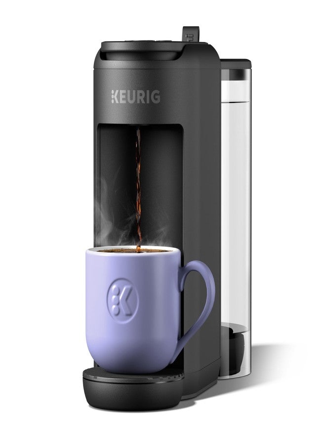 Keurig K-Mini Mate Plus Single-Serve K-Cup Pod Coffee Maker, Compact, 3 Cup Sizes, Brew Over Ice and Strong Button Features, 50 oz Removable Reservoir, Matte Black - Image 1