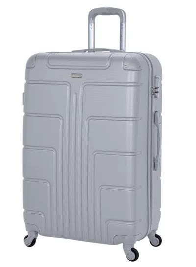 SENATOR Hard Case Travel Bag Large Luggage Trolley ABS Lightweight Suitcase with 4 Spinner Wheels A1012 Silver