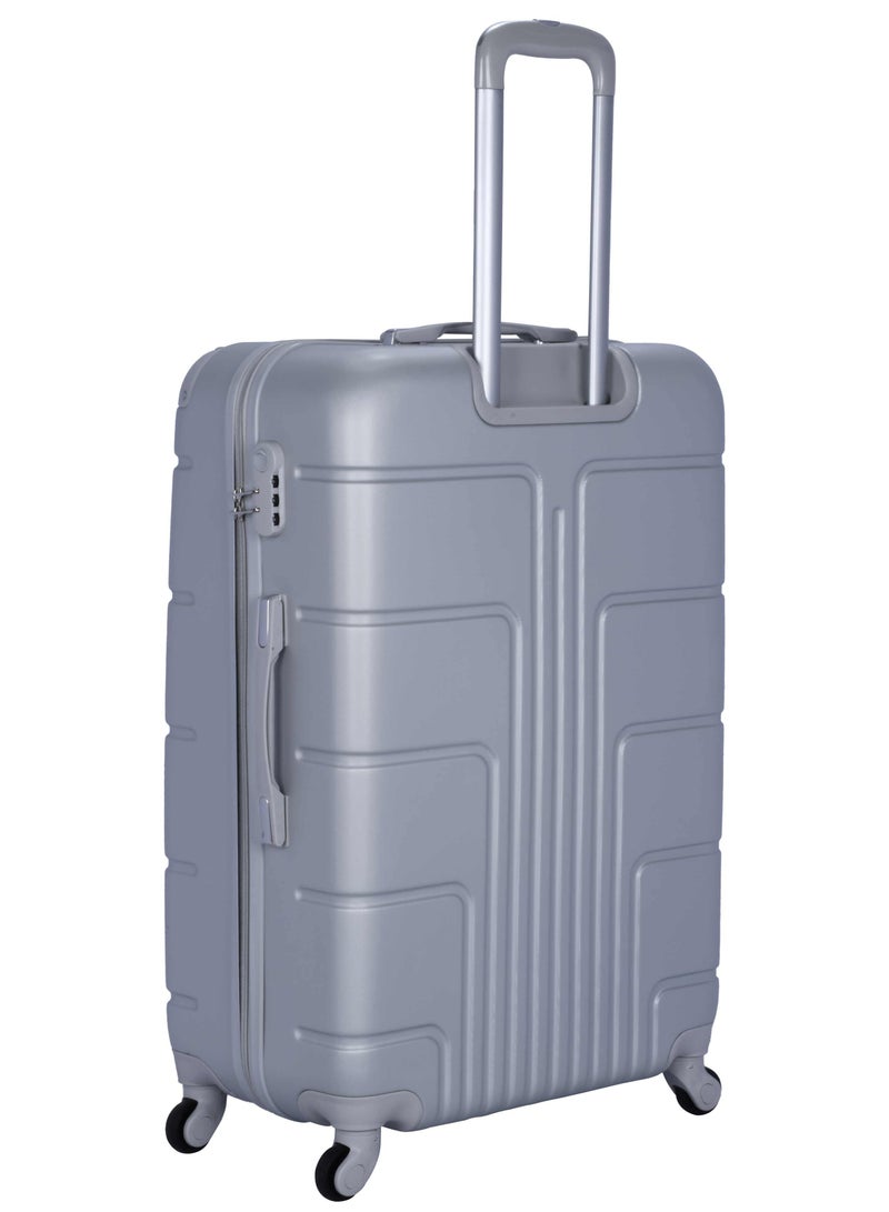 SENATOR Hard Case Travel Bag Large Luggage Trolley ABS Lightweight Suitcase with 4 Spinner Wheels A1012 Silver - Image 3